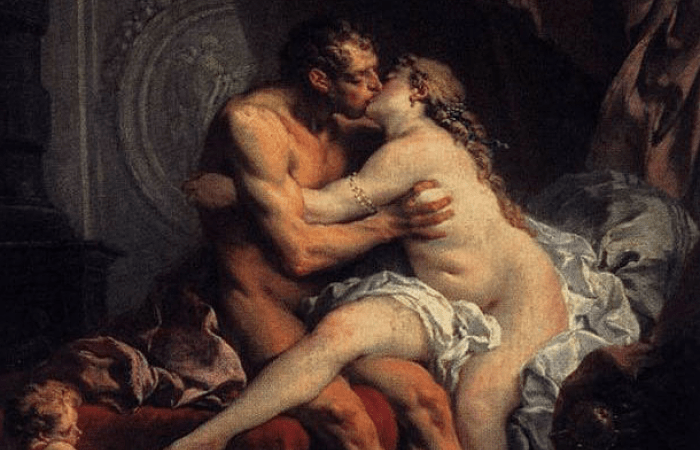 Hércules y esposa