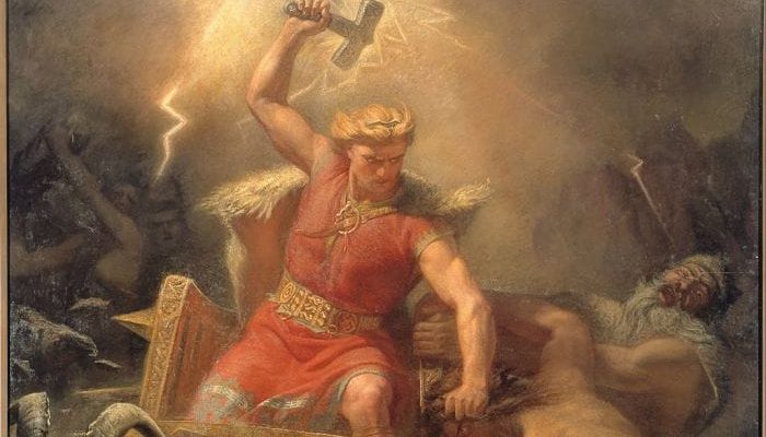 dios del trueno: Especialmente de los truenos y relámpagos Thorn