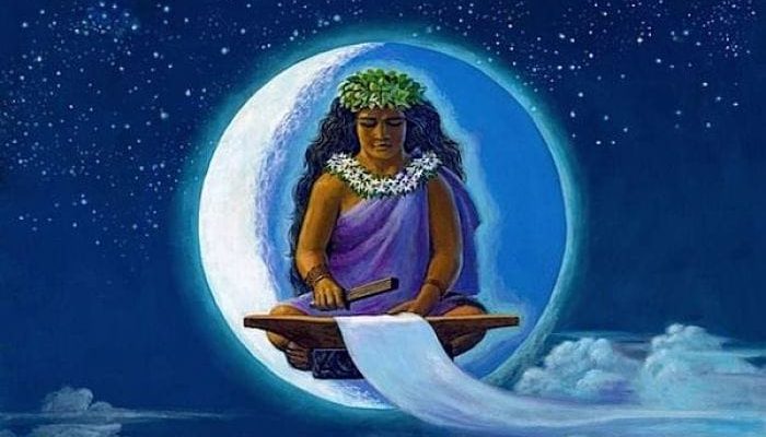 Hina diosa de la Luna Mitología Hawaiana