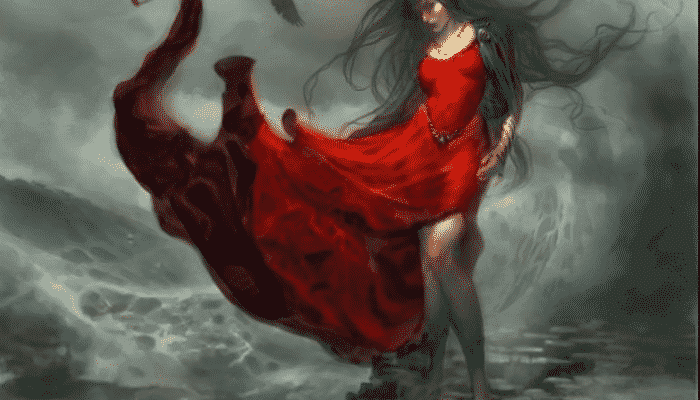 Mórrígan o Morrigan deidad de la guerra