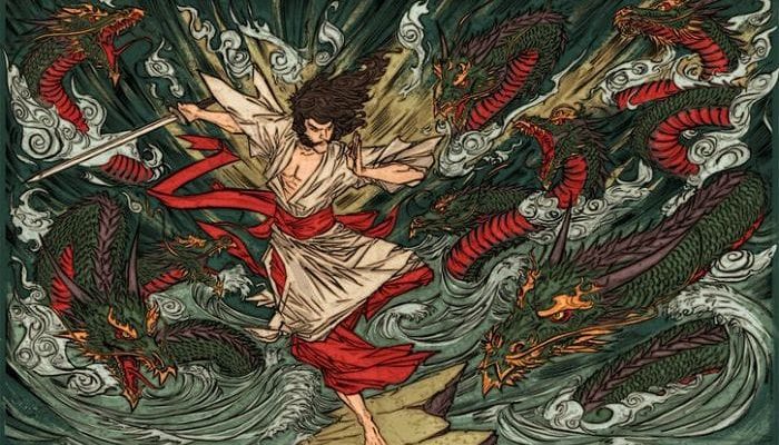 Susanoo-no-mikoto: el dios del mar y de la tormenta.