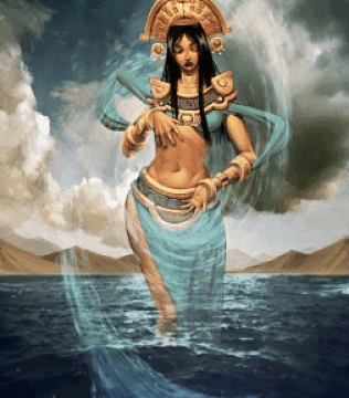 Mama Cocha progenitora del mar. Mitologia inca, Mama Concha diosa del mar.