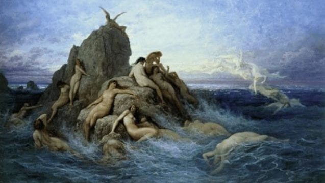 Ninfas del mar, los ríos y los lagos. 7) Oceanides
