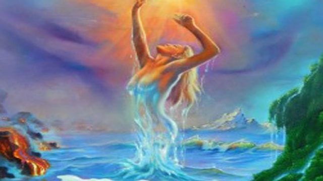 Es diosa de la isla de Rodas, una isla recién emergida sobre las aguas . 1) Roda